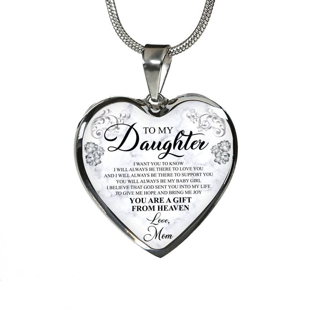 To My Daughter Pendant Daughter Gift From Mom Gift for Daughters Gift ...