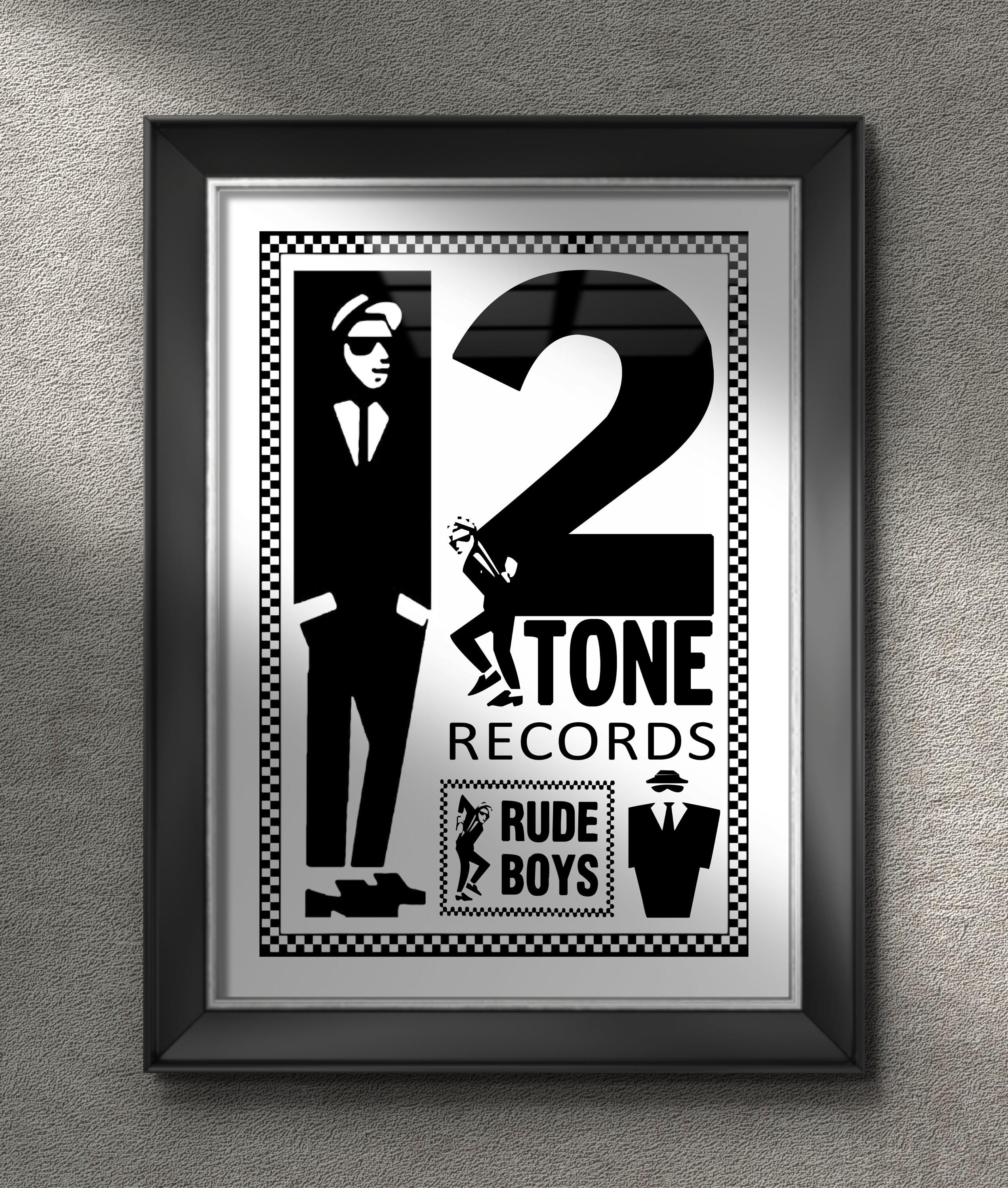 アート・デザイン・音楽 Boys Study 2 Ska 2 Tone Records Giclée Art Print Poster | A5 A4 A3 | Wall Art