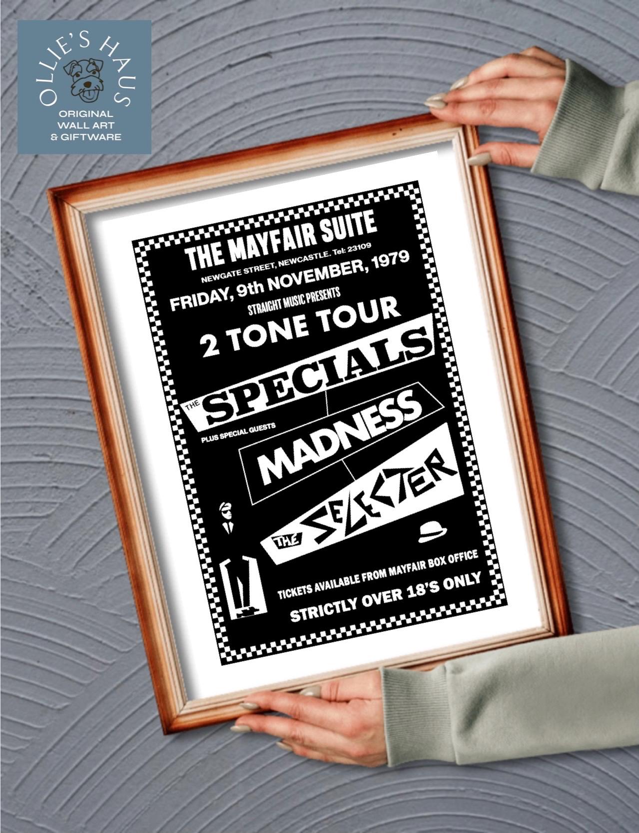 2tone Music Tour Poster Giclée Art Print | A5 A4 A3 | Madness