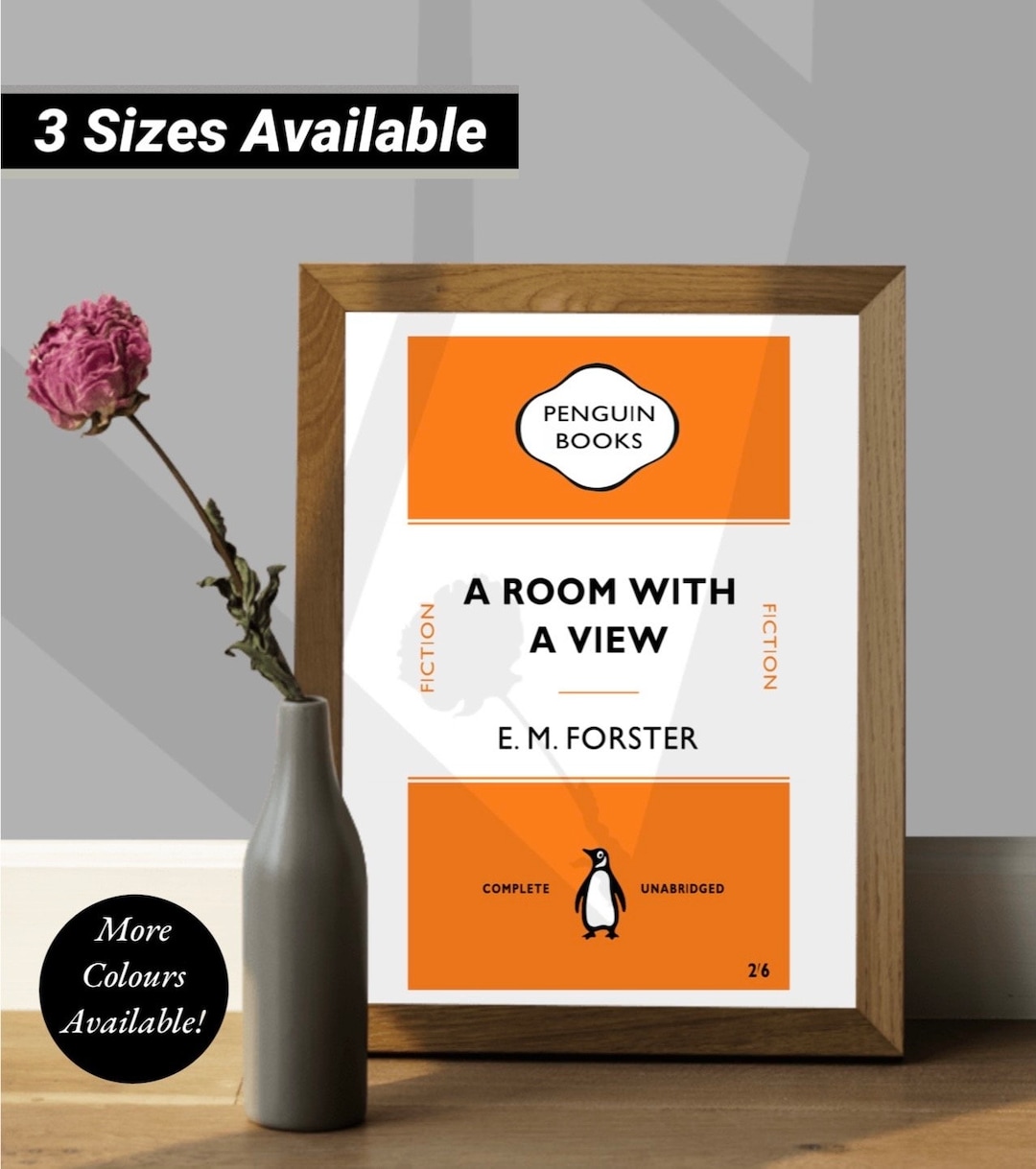 Classic Penguin Book Poster Print | A Room With A View | 9 Colours