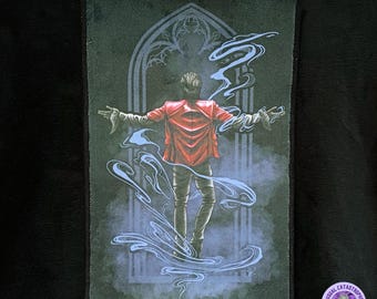 Right Here Right Now, Band Inspiriert, handgemachter Samt-Rückenpatch