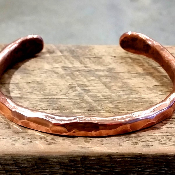 Hand Forged solid Copper bangle