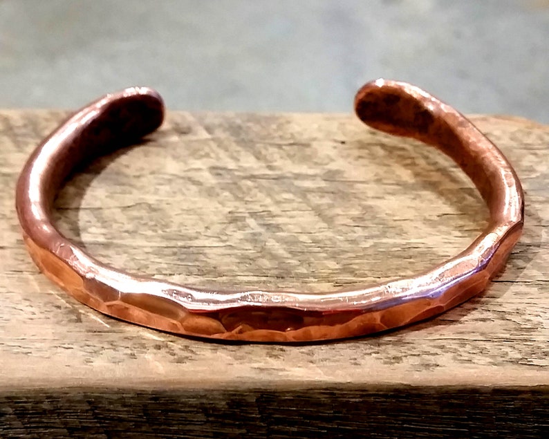 Hand Forged solid Copper bangle image 1