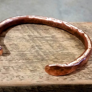 Hand Forged solid Copper bangle image 2