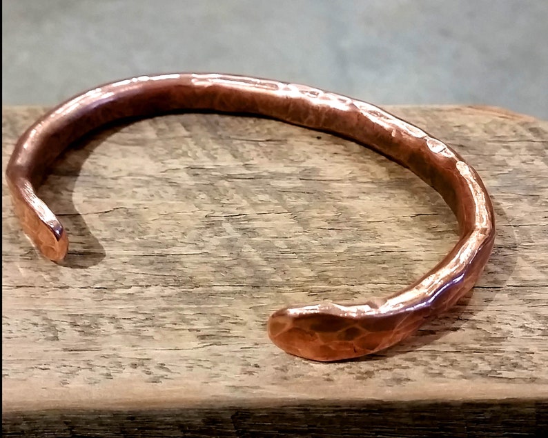 Hand Forged solid Copper bangle image 2