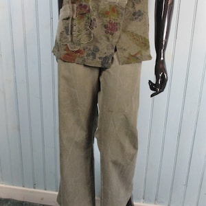 Vintage trousers .  vintage trousers\vintage pants\casual trousers\boho trousers\green trousers