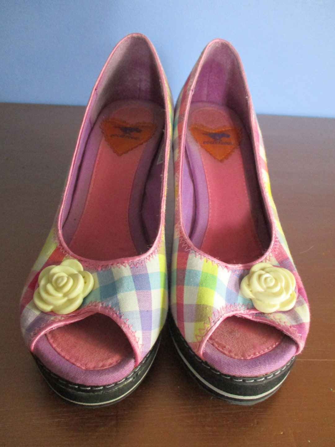 Vintage Rocket Dogs Wedge Heeled Shoe Size 5 Uk 38. Vintage Etsy