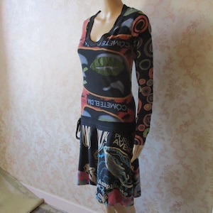 robe vintage Desigual taille basse.  vintage\robe bohème\robe rétro\robe Desigual\Vêtements Desigual