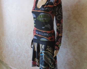 Vintage Desigual drop waist dress.  vintage\boho dress\retro dress\Desigual dress\Desigual clothing