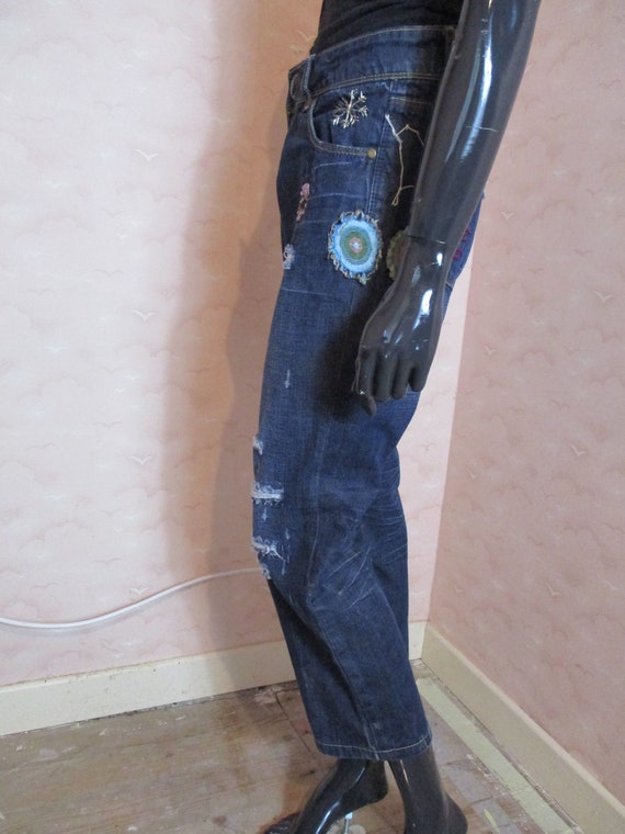 Desigual boyfriend jeans. .  desigual jeans\vinta… - image 5