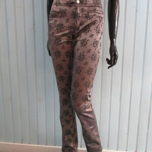 Coffee coloured satin trousers   vintage trousers\vintage jeans\boho trousers\evening trousers\satin trousers