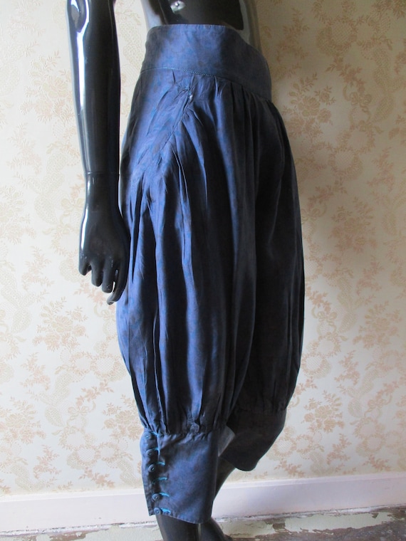 Vintage harem pants in a very soft blue\grey colo… - image 1