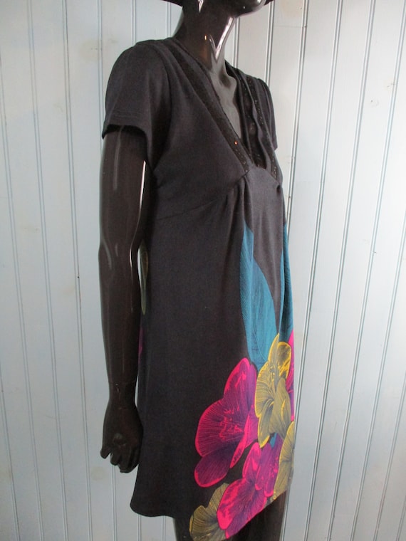 Vintage Grey Jersey Dress . Retro\woolen Dress\jersey Dress\smock Dress\boho  Dress\grey Dress - Etsy