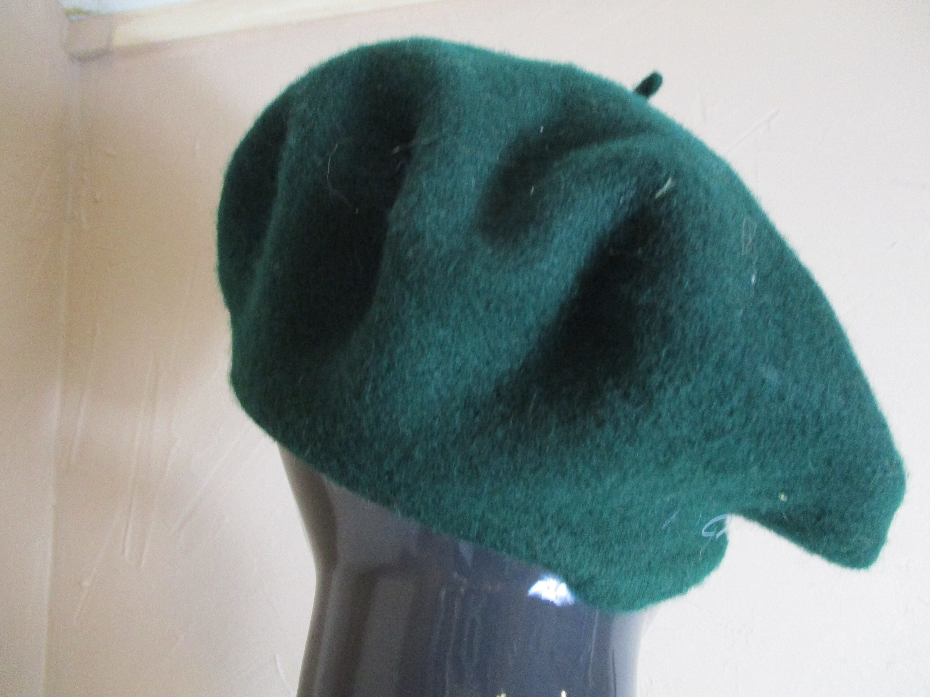 Women's Vintage Green Beret Made From Wool Made in Italy. Etsy