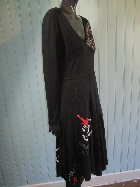 Robe Desigual vintage. desigualrobe vintagebohemedesigual retrodesigual vintagerobe Desigual noire Etsy France