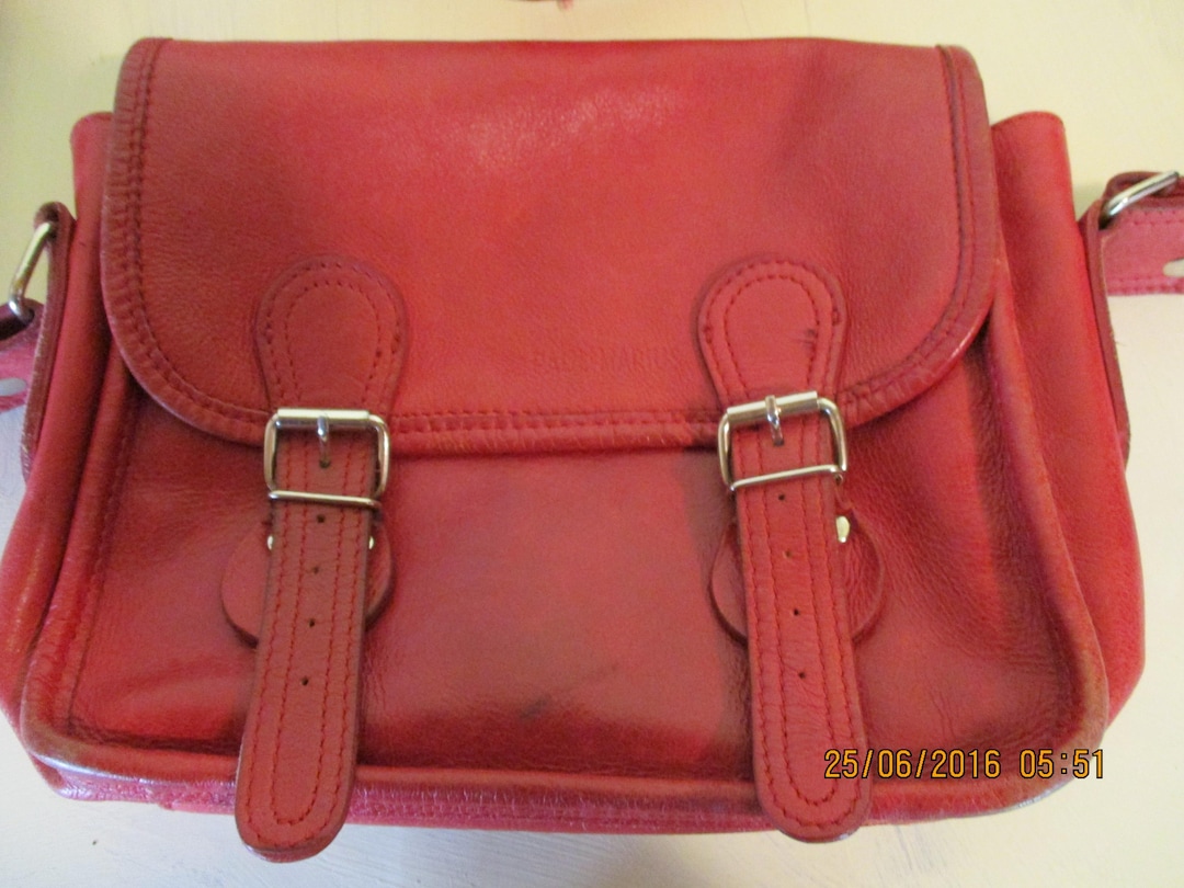 Sacoche Paul Marius en cuir vintage\cartable\Paul Marius