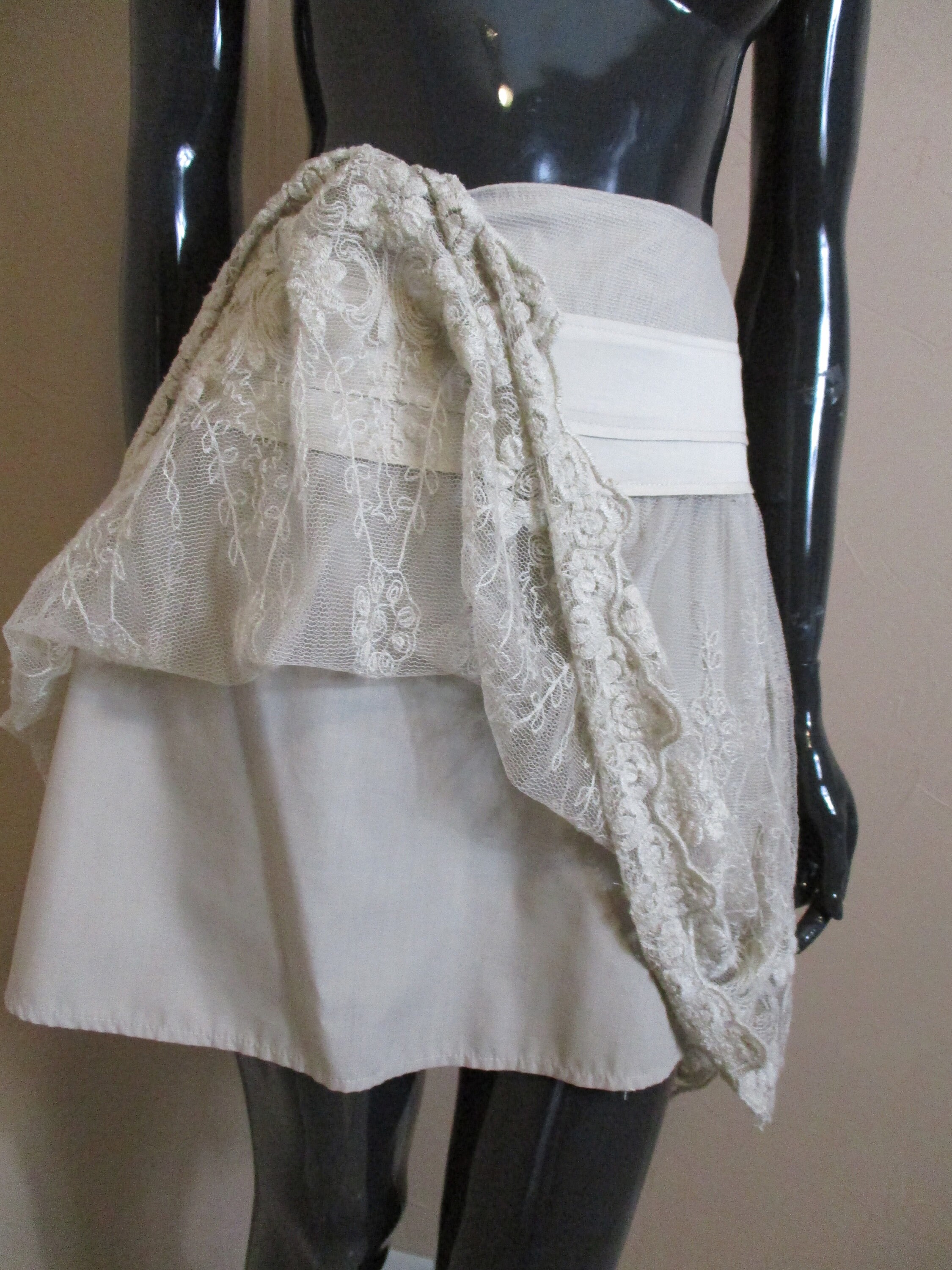 French Retro Cutout Long Skirt main image 1