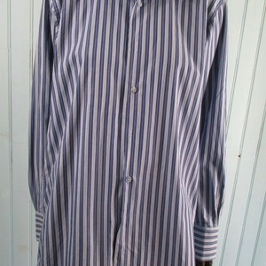 Vintage Lafayette shirt. Blue pinstripe.  vintage shirt\mens shirt\pinstripe shirt\formal shirt\smart shirt