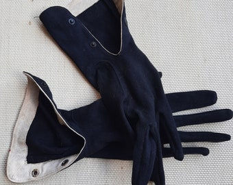 Vintage gloves for lady size S.  gloves\costume\accessories\smart gloves\retro\vintage gloves\black gloves\cotton gloves