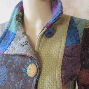 Vintage Flower Print Cotton Coat for Women main image 0