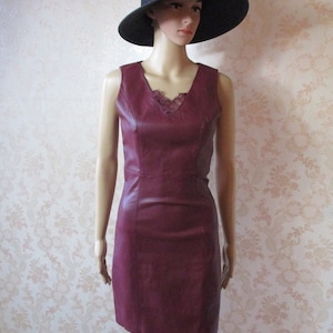 Leather Dresses Etsy