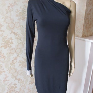 Vintage black evening dress with diamante cuff, M.  vintage dress\evening dress\black dress\couture dress\retro dress\party dress