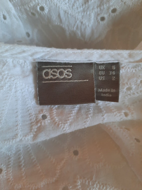 White Broderie Anglaise Fitted Dress, . Asos\white Dress\broderie  Anglaise\sexy Dress\boho Dress\summer Dress - Etsy