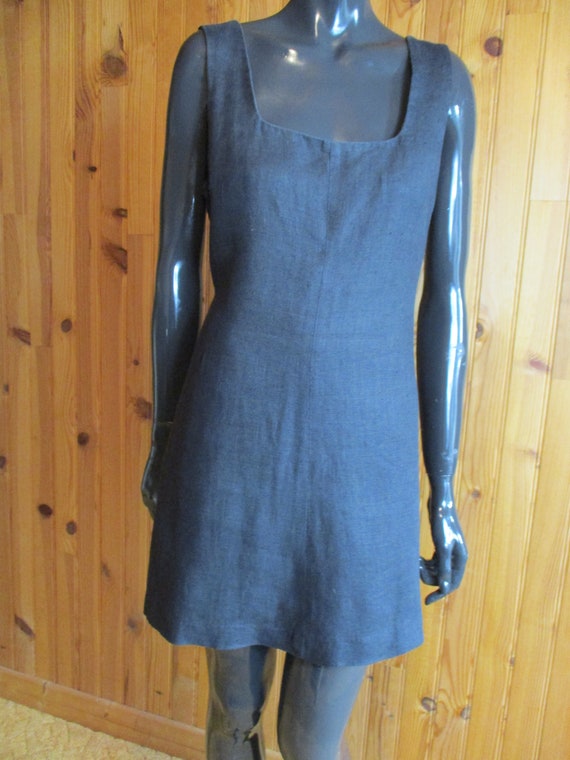 Vintage oasis linen mini dress. 100% Linen.