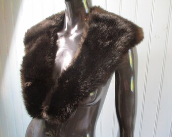 Vintage faux fur collar. vintage collar\vintage stole\vintage accessories\coat collar\faux fur collar\fur scarf
