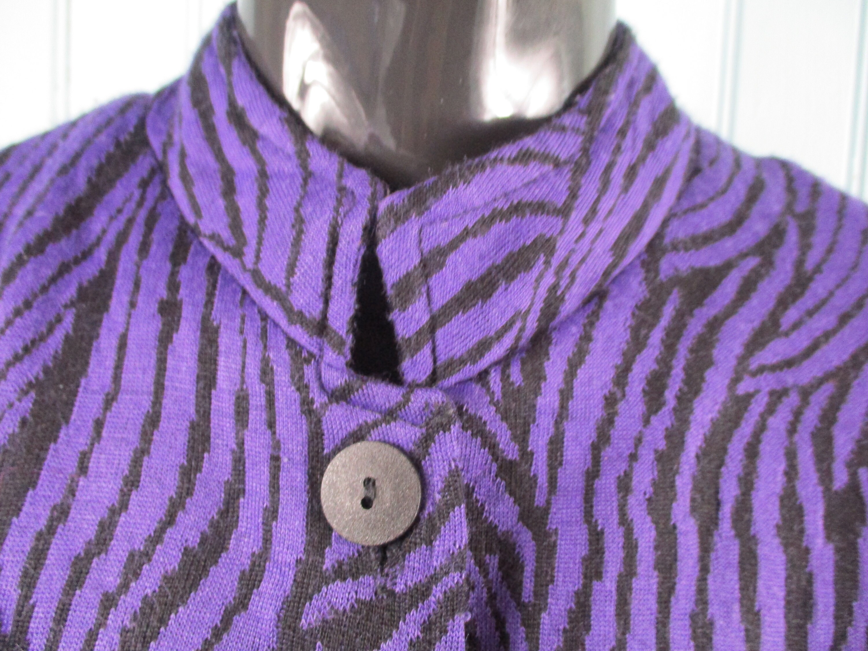 Purple Zebra Print Jacket Vintage Jacketpurple Jacketboho Jacketzebra