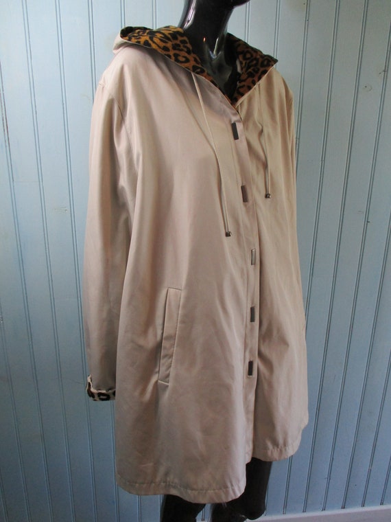 Vintage Plus Size Raincoat With Furry 