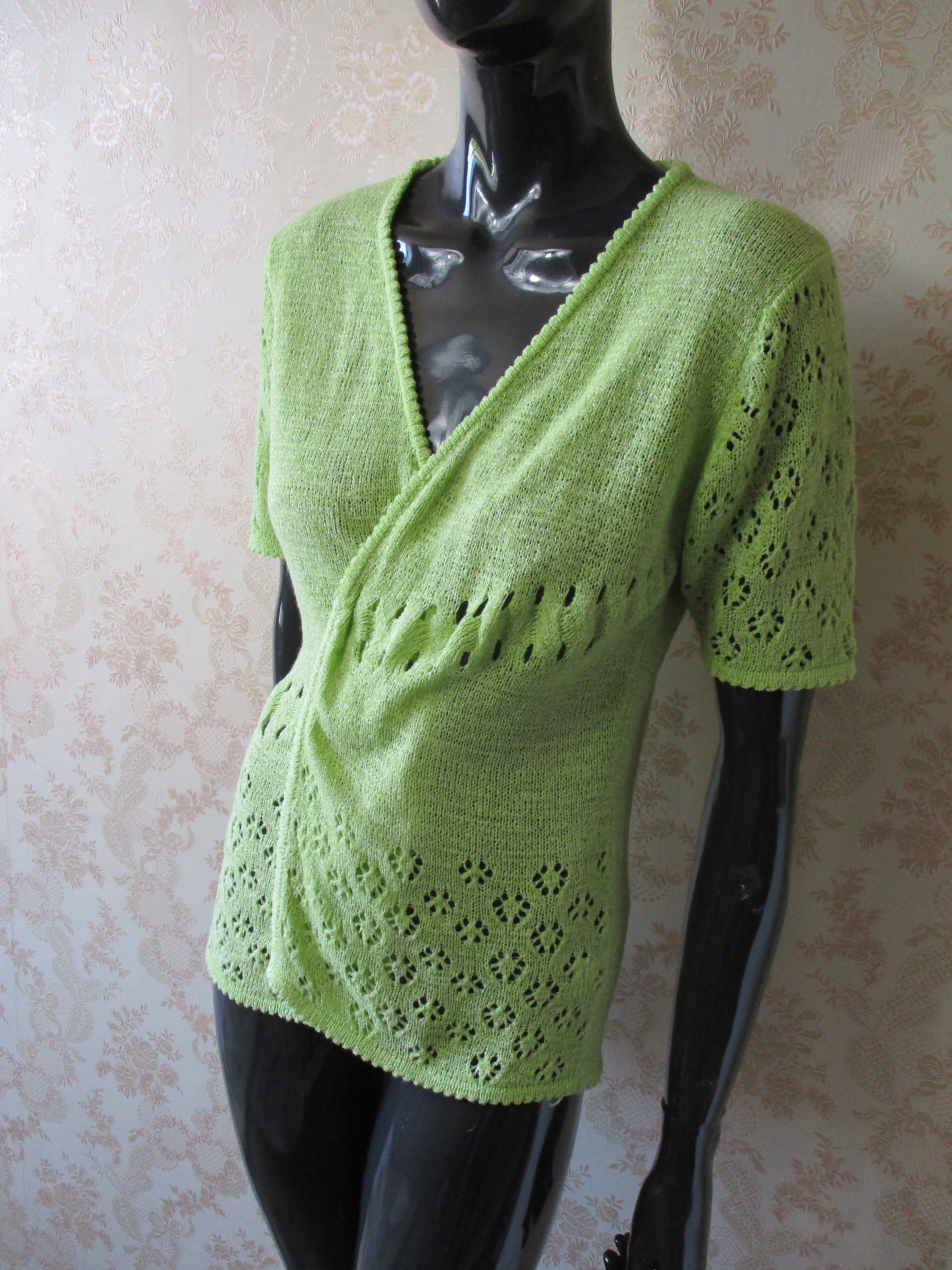 Lime green cardigan sweater hot sale