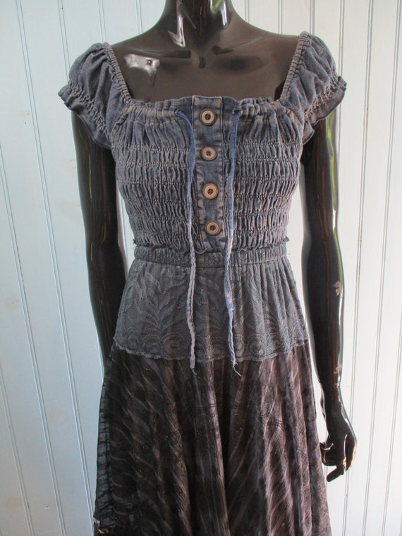 Vintage lace and denim sundress .  vintage dress\… - image 9