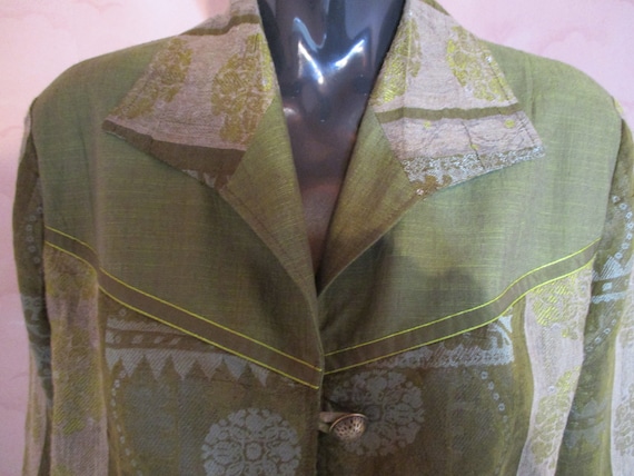 Women's vintage olive green Georges Frank suit . … - image 5