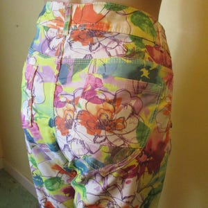 Vintage floral trousers.  vintage\trousers\boho trousers\retro trousers\floral pants\summer trousers\floral jeans