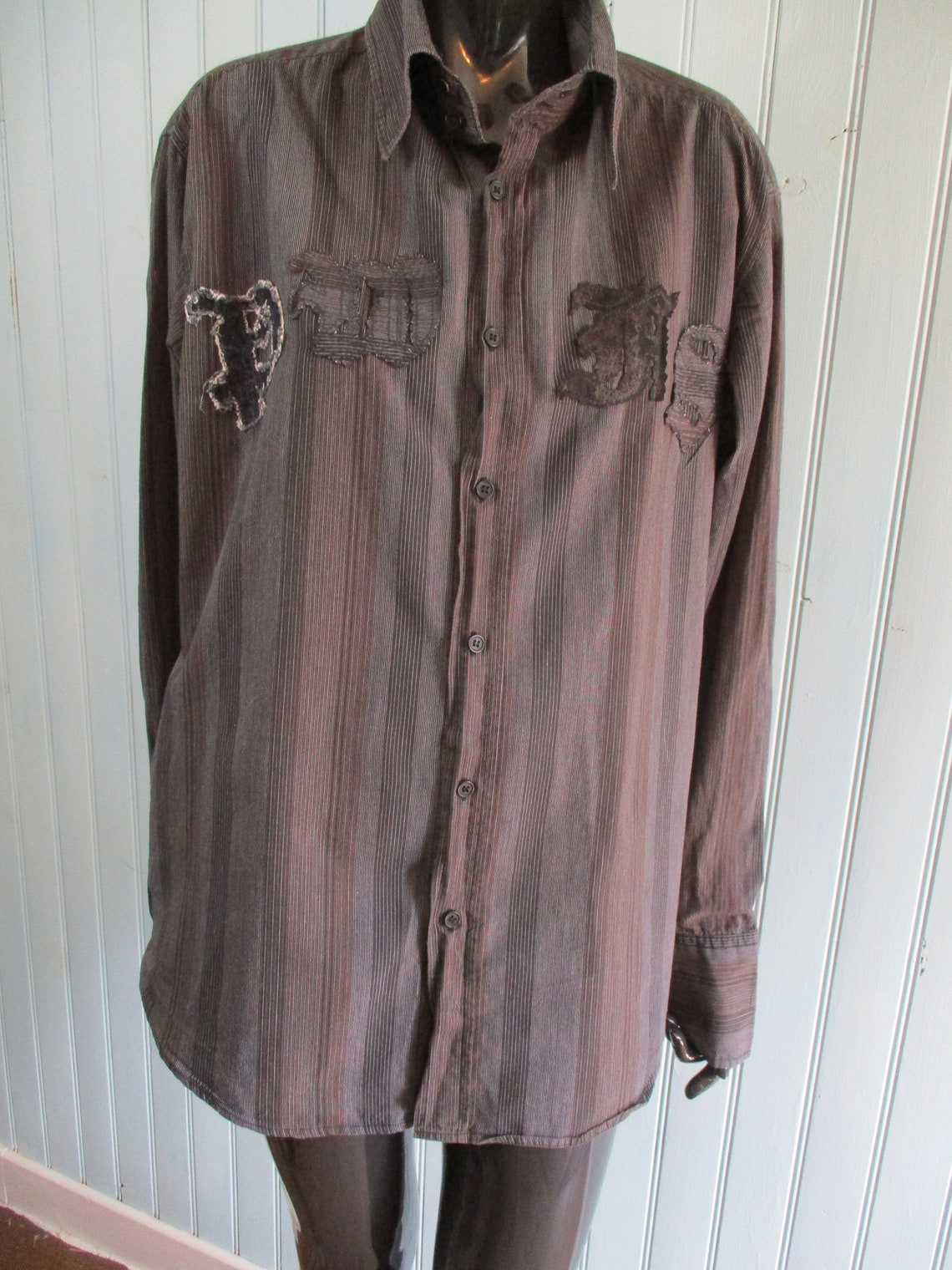 00'S RED HEAD Check Pattern Wool Shirt Men's L size /eaa462210