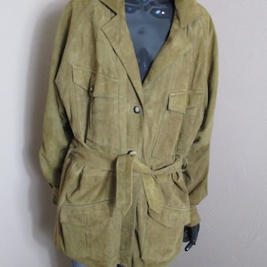 Chaqueta vintage de ante para hombre, chaqueta vintage, chaqueta de hombre, chaqueta de ante, abrigo de ante, abrigo de hombre, chaqueta de cuero