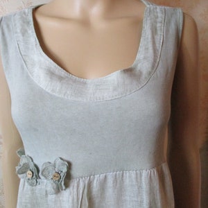 Pale green vintage dress.  vintage\vintage dress\green dress\linen dress\summer dress\boho dress\retro dress