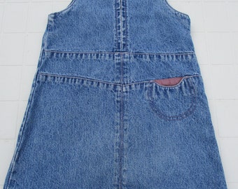 Girls denim pinafore ages 4 Years.   vintage pinafore\girls dress\girls denim dress\girls clothing\vintage girls