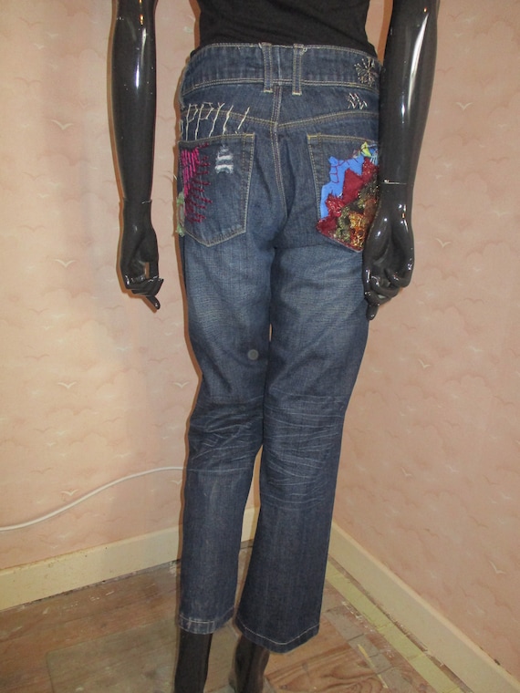 Desigual boyfriend jeans. .  desigual jeans\vinta… - image 4