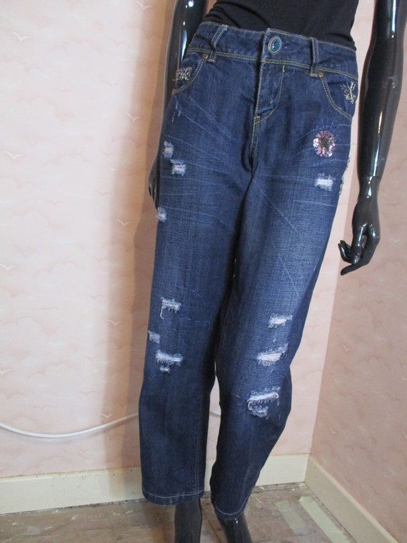Desigual boyfriend jeans. .  desigual jeans\vinta… - image 3