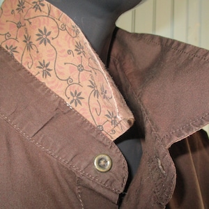Vintage Springfield shirt size 44 Inches.  vintage shirt\mens shirt\springfield shirt\brown shirt\button down shirt
