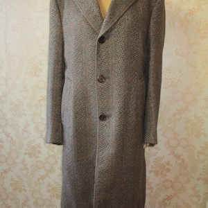 Gents wool overcoat size 48" chest.  mens coat\wool overcoat\vintage men\winter coat\mens vintage coat
