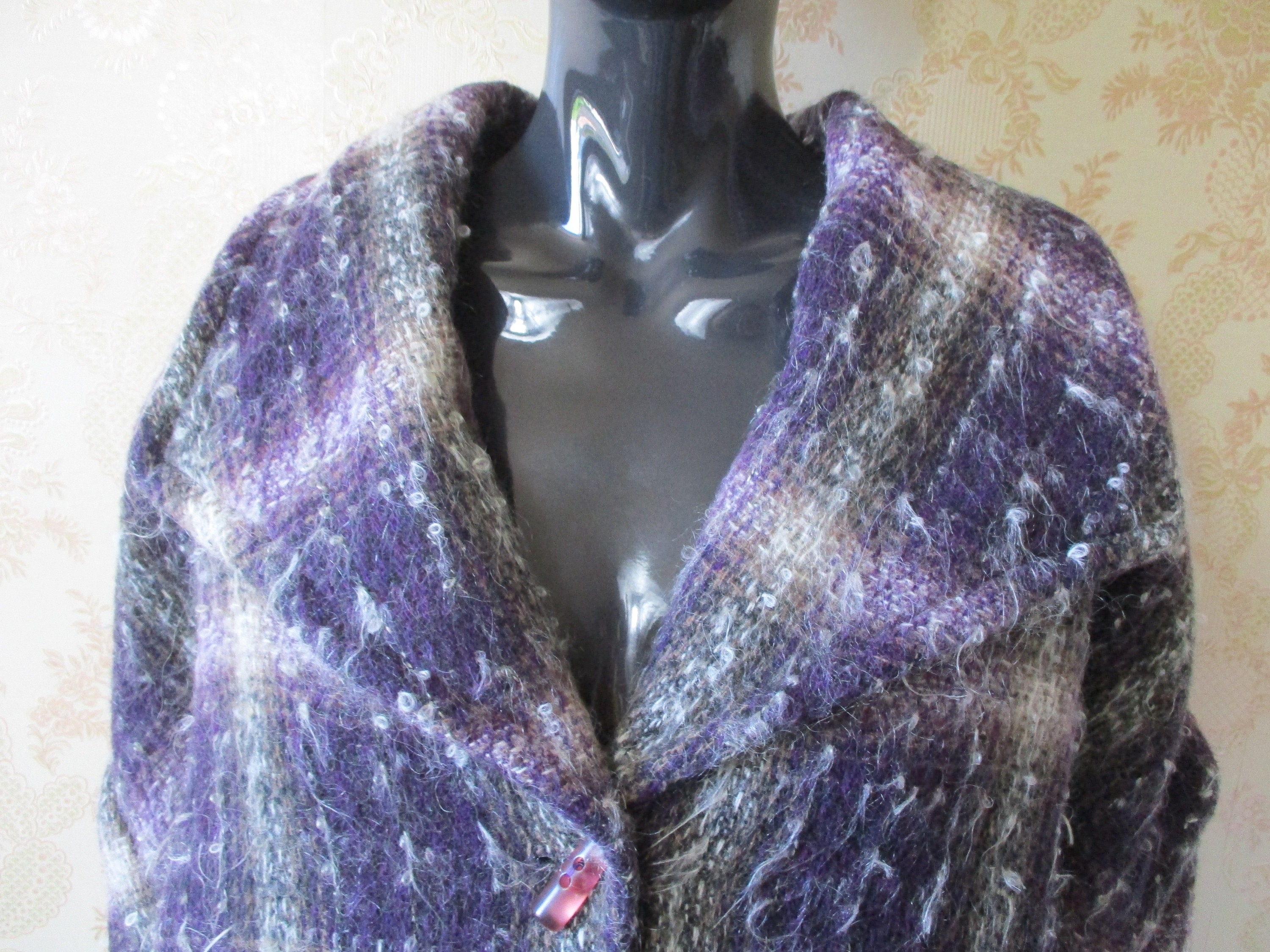 Vintage Purple Checked Wool Jacket Vintage Jacketpurple Jacketwool Jacketchecked Jacketwool Coatvintage Coat Etsy Canada