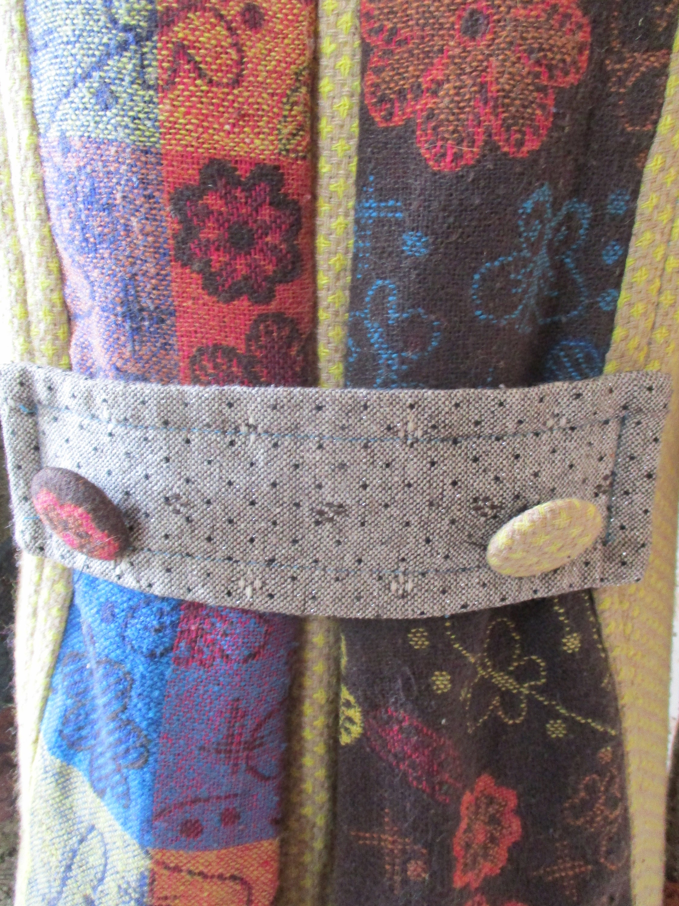 Vintage Floral Print Quilted Coat main image 1