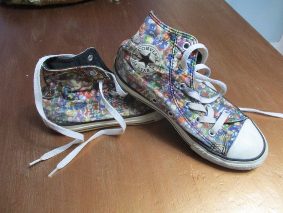 Vintage Converse size 1 original floral children'… - image 1