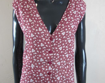 Chaleco vintage \ chaleco talla M. chaleco vintage\chaleco vintage\chaleco floral\chaleco para hombre\chaleco para hombre