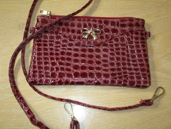 Mock croc shoulder bag online