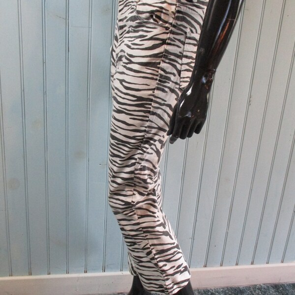 Zebra Print Pants Etsy