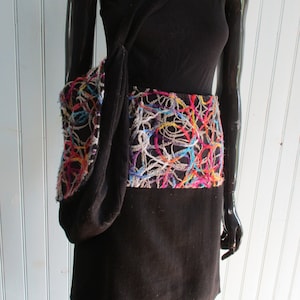 Vintage wool wrap skirt with free matching bag .  vintage wrap skirt\vintage skirt\wool skirt\boho skirt\vintage bag\